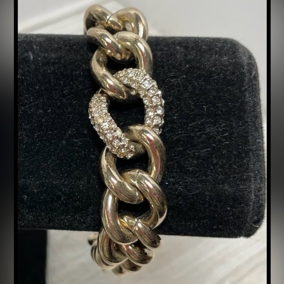 Vintage VS Gold Tone Chunky Bracelet - Picture 2 of 4